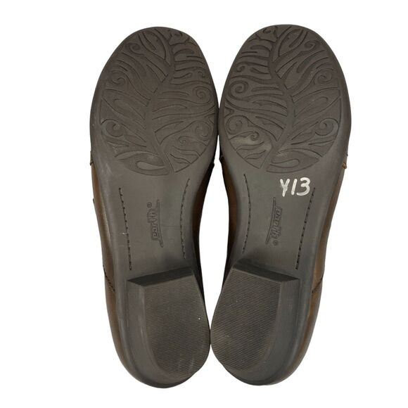 Earth Loafer Shoes Womens Sz 9.5D Maize Brown Leather Slip On Comfort Block Heel - Picture 4 of 16